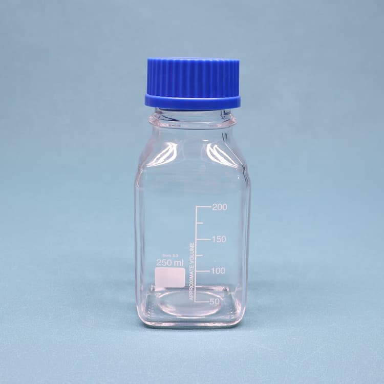 Certified 1000ml GL45 square bottles with screw cap-Analytical Testing ...